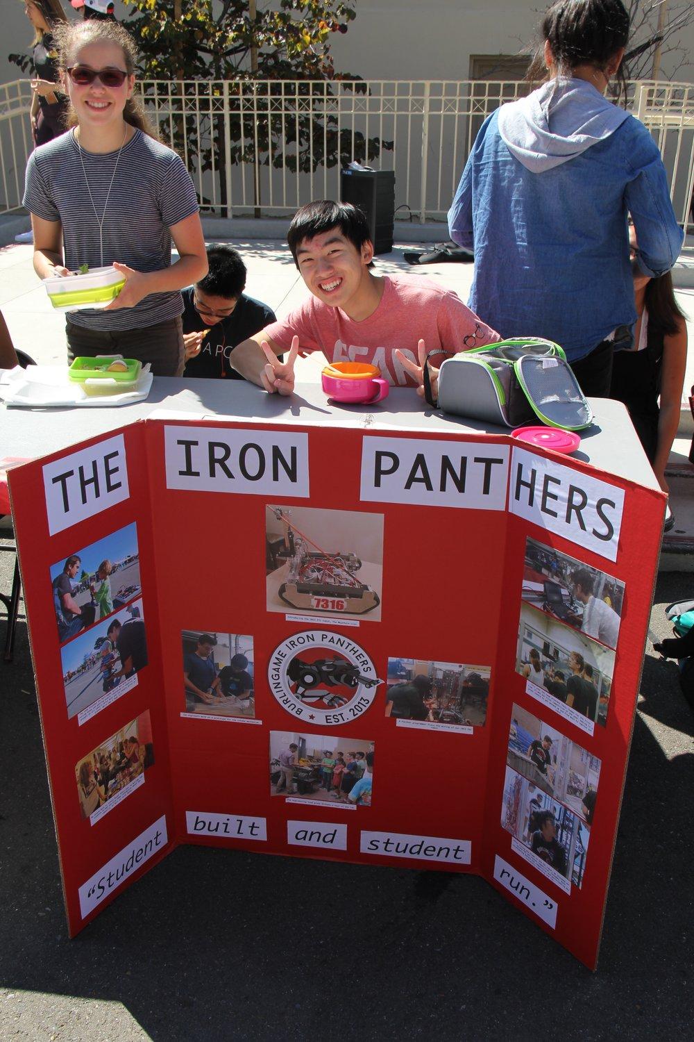  Austin Soohoo (Center), captain of the BHS Robotics team, tables at the Club Fair with Katherine Mohr (Left) and Ryan Cheng (Left-Center). Photo taken by Jason Rundle 