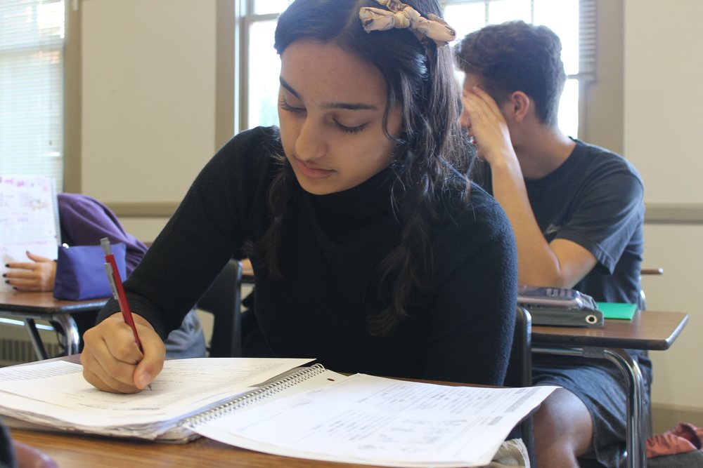  Students face the stress of multiple tests on a daily basis. 