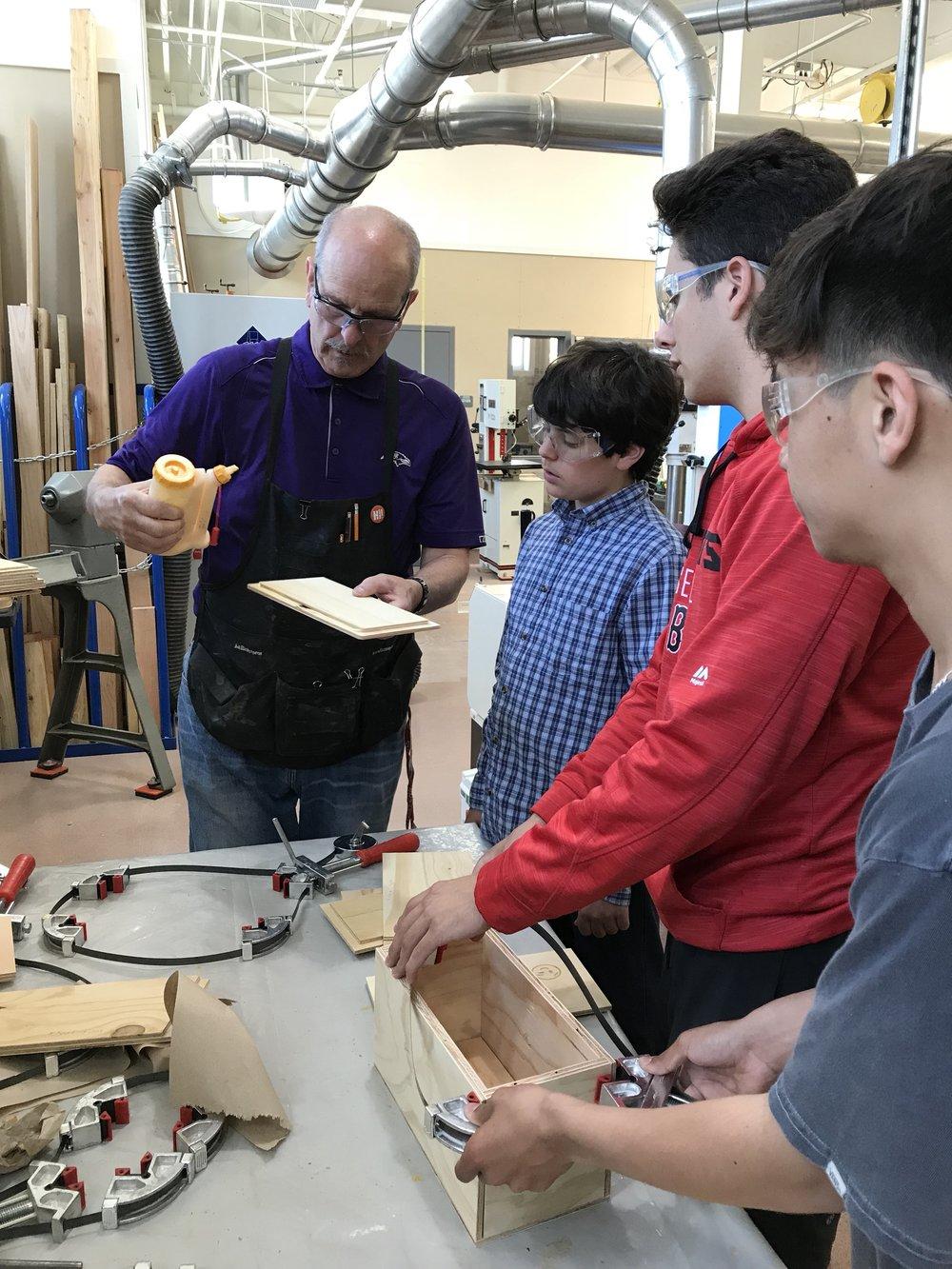  Scialanga teaches students in his Exploring Tech class 