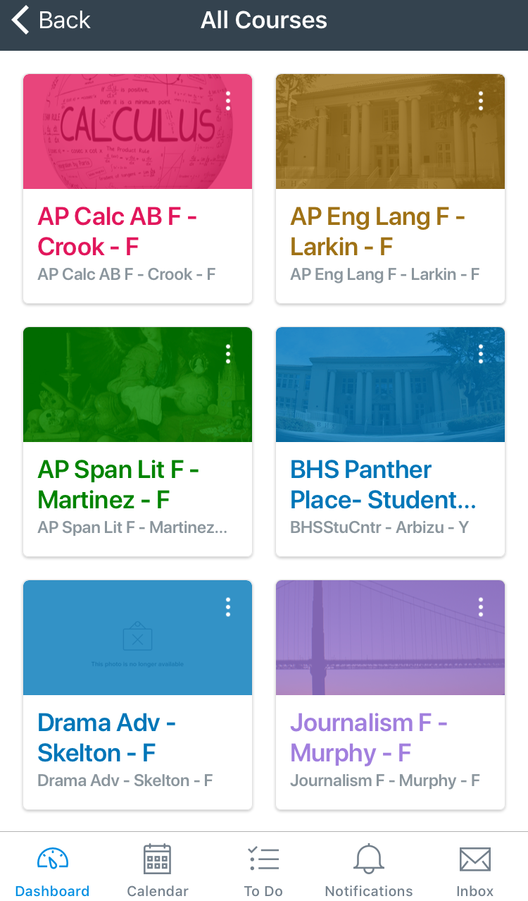    Students can access Canvas in its mobile form, on their tablets or on the desktop website.   