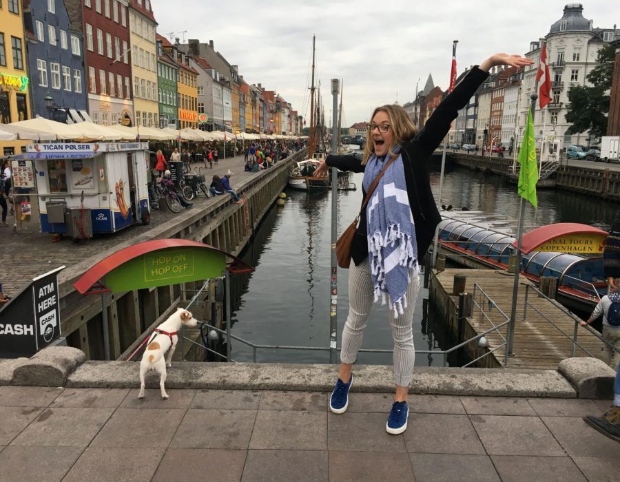 Kelsey Holtzinger on one of her many travels to Copenhagen, Denmark.