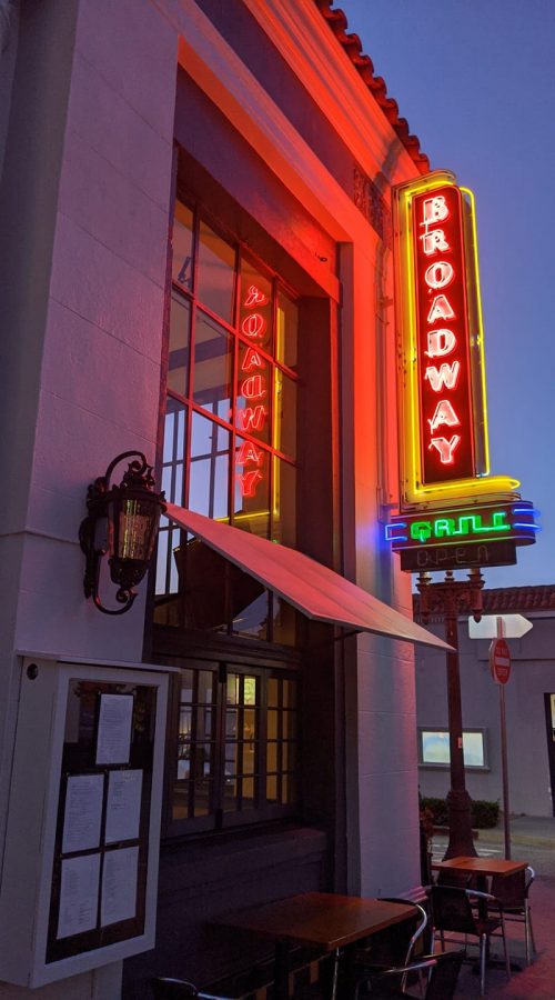 Broadway Grill: Open 4pm-9pm. Will have takeout, outdoor seating, and indoor dining.