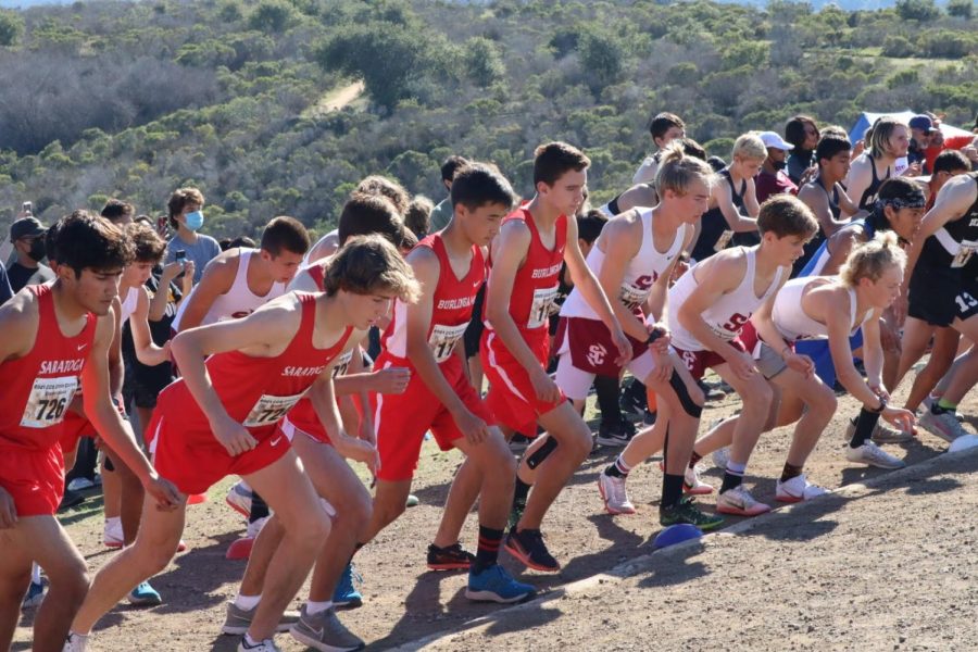 Burlingame runners Evan Kim and Lucas Keeley, both from the boys’ varsity team, competed at CCS against 13 other schools.