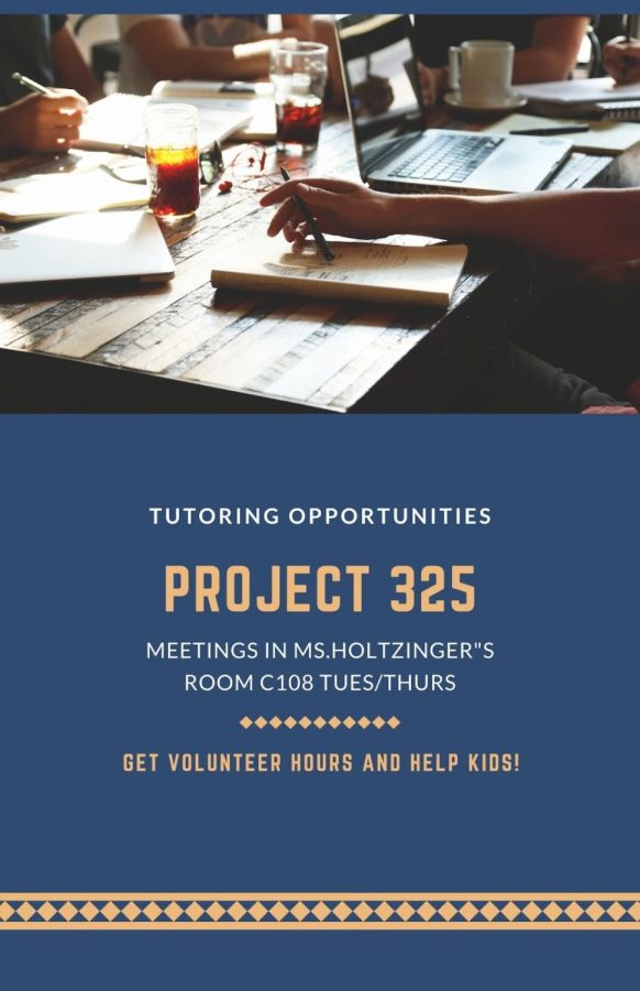 Project 325 holds their bi-weekly meetings in Kelsey Holtzinger’s room.