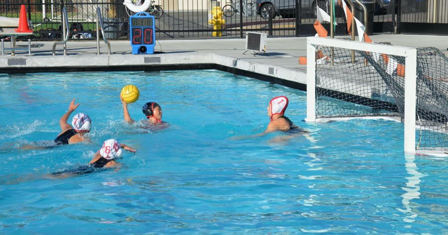 Senior Esther Kim prepares to score one of the 24 goals Burlingame tallied in their friendly match against Aragon High School on Aug. 25.