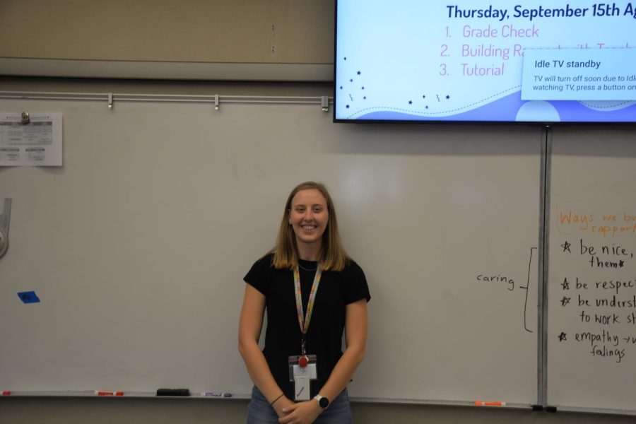 New teacher Hannah Korslund comes to Burlingame to teach chemistry, guided studies, and utilize her experience to help coach girls volleyball. 