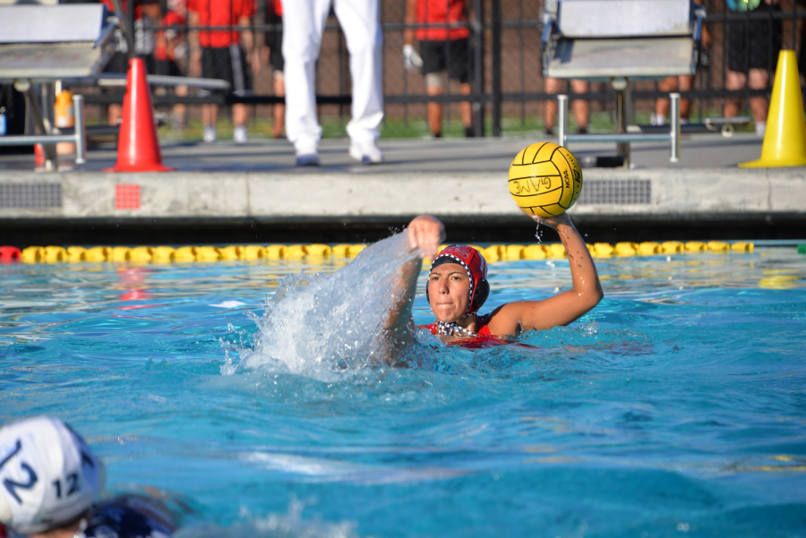 Senior Giselle Ortiz passes to an open teammate, assisting one of the team’s many goals.