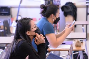 Mock Trial club auditions took place on Tuesday, Sept. 27 in Jim Chin’s classroom. Club officers senior Eva Chen and senior Erika Jiang attentively watched and took notes on each student audition as they began to assemble this years roster.