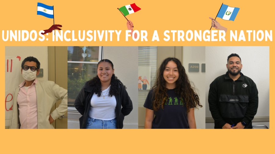 (From left to right) Spanish teacher Julian Martinez, sophomore Andrea Figueroa Tostado, senior Abby Sanchez and academic counselor Earvin Buckner each shared their cultural perspectives during this Hispanic Heritage Month.