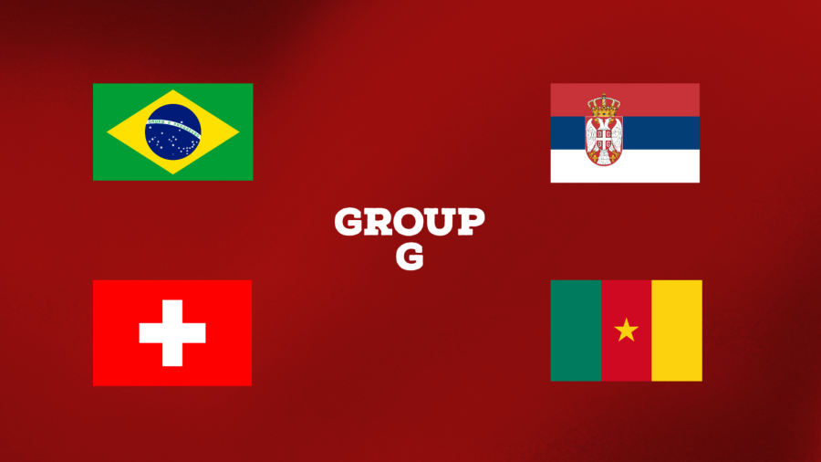 Brazil enters Group G as favorites followed by Switzerland.