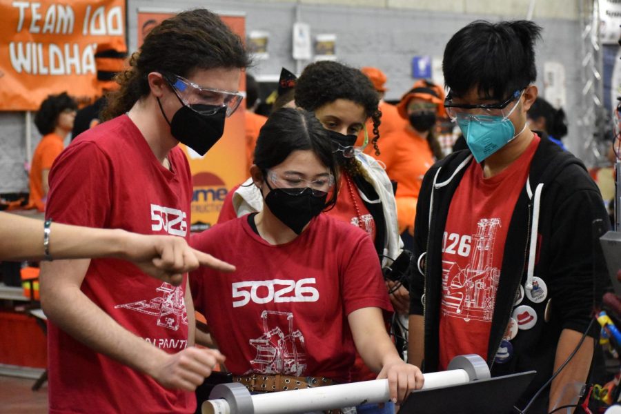 The Iron Panthers reached the semifinals at the Central Valley Regional robotics competition.