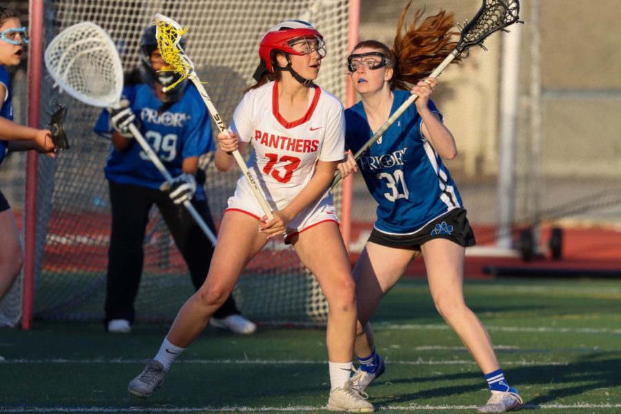 Senior+co-captain+Mimi+Cacciato+leads+the+Panthers+in+goals+this+season%2C+contributing+seven+against+Priory+and+four+against+Sequoia.