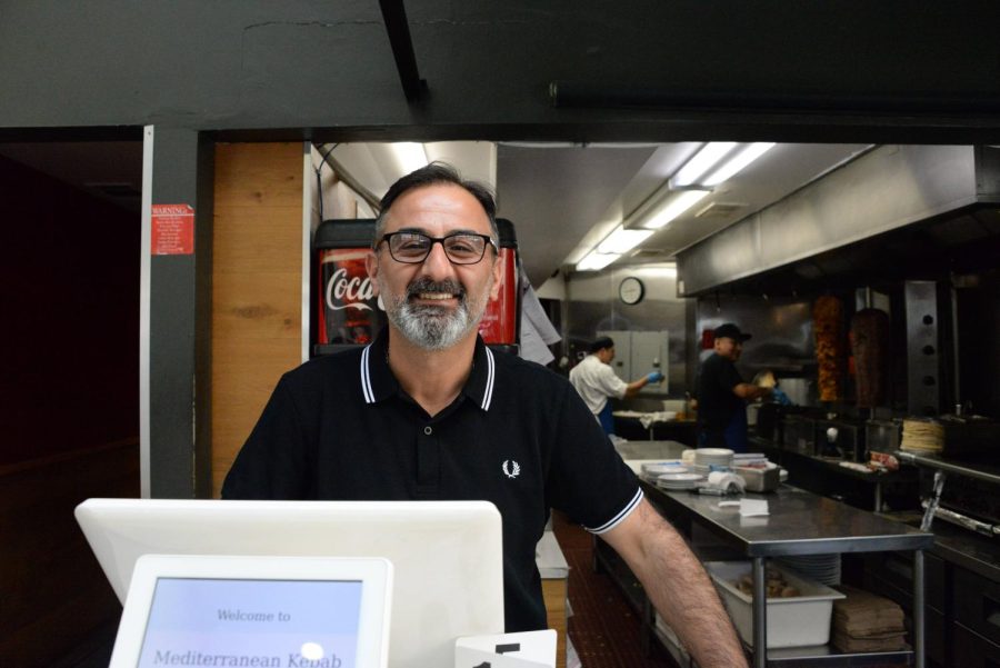 Mediterranean Kebab owner Ismail Emek works from early in the morning to late at night every weekday. 