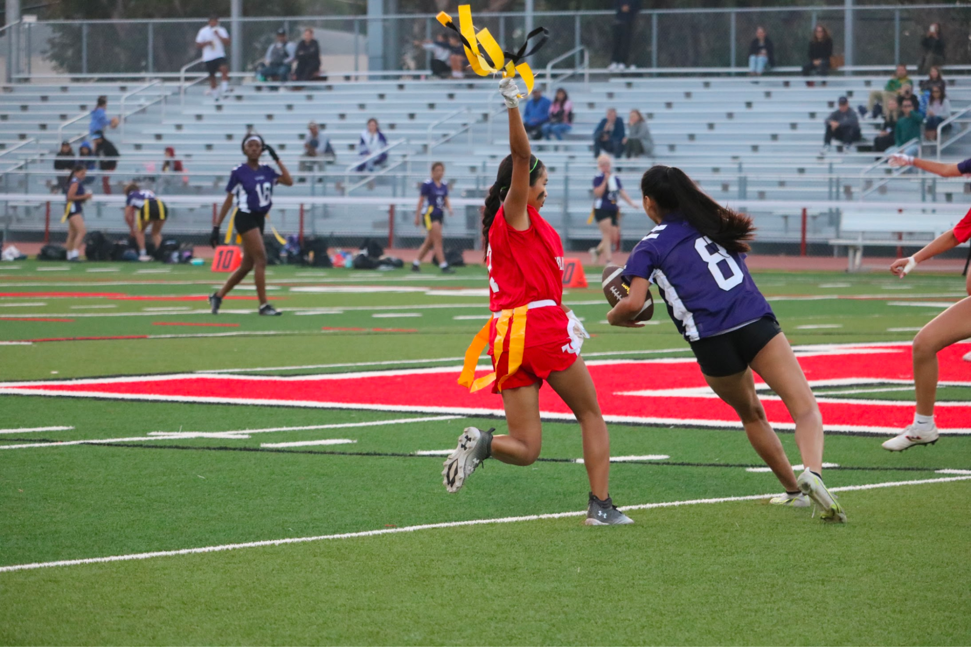 Girls+flag+football+makes+history%2C+secures+their+first+league+victory+against+Sequoia