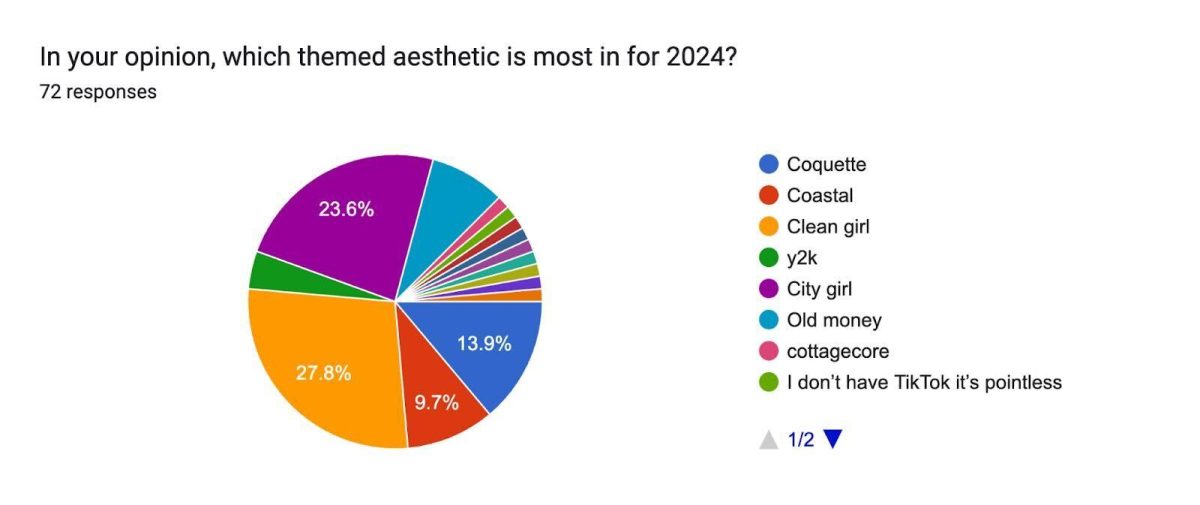 The Burlingame B surveyed students on the most popular aesthetic trends in 2024.