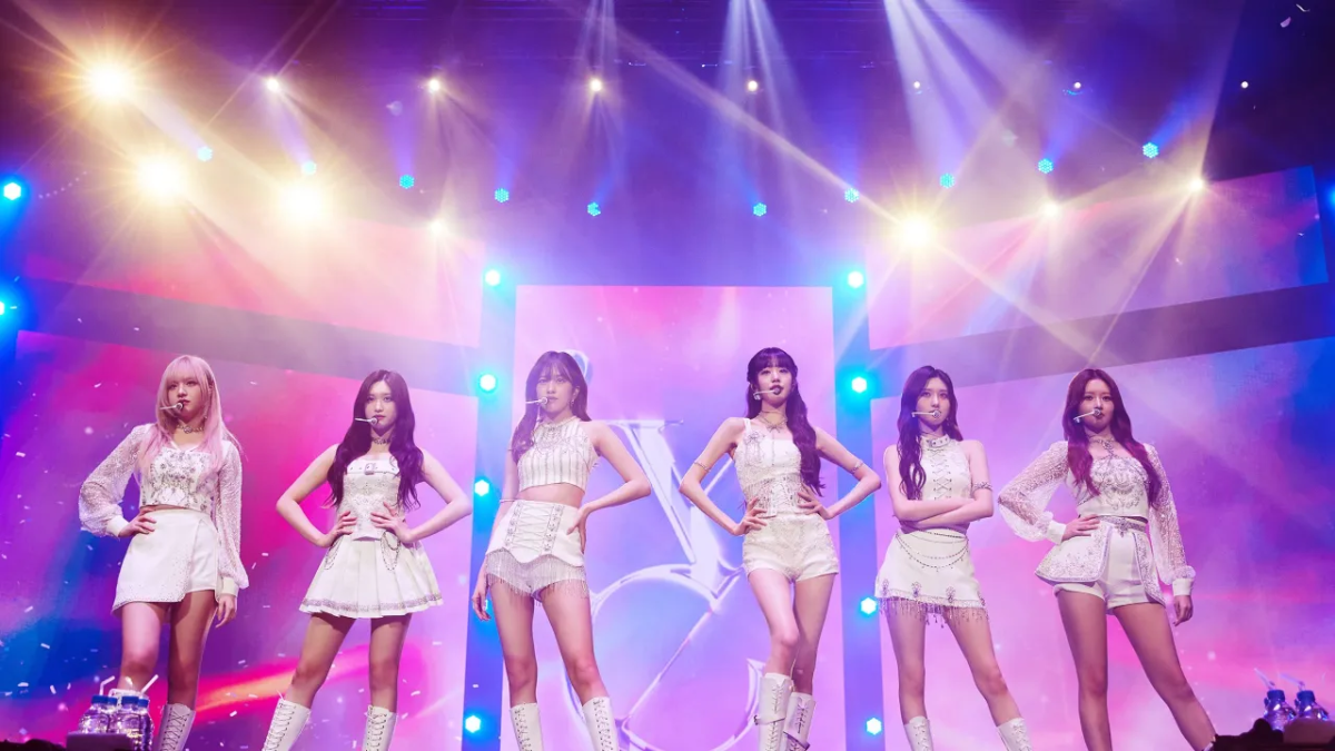 Up-and-coming K-pop girl group IVE performs at the Oakland Arena for their first-ever world tour.