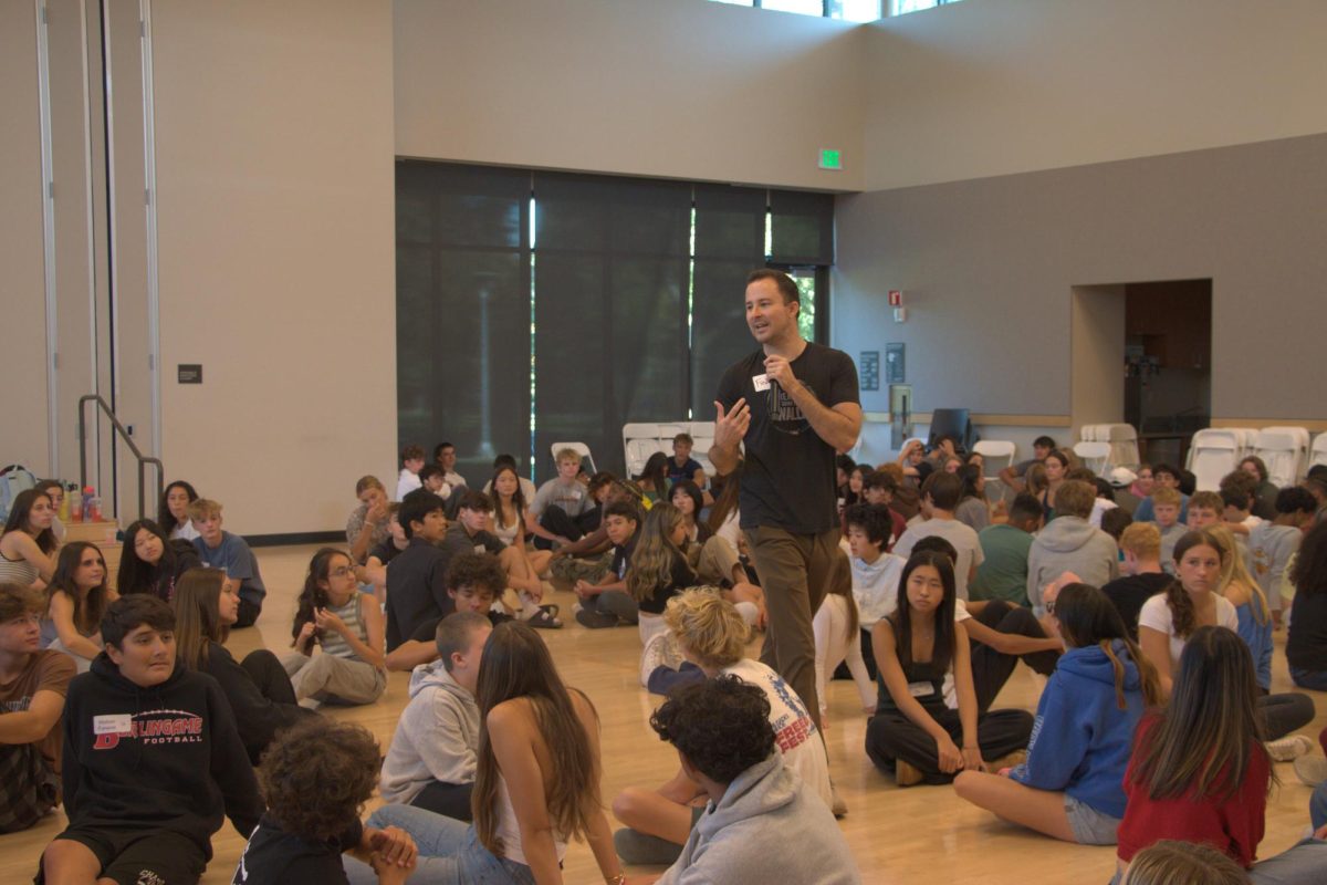 Ignite2Unite speaker Freddie Silvera transitions students to the next activity during BDTW.