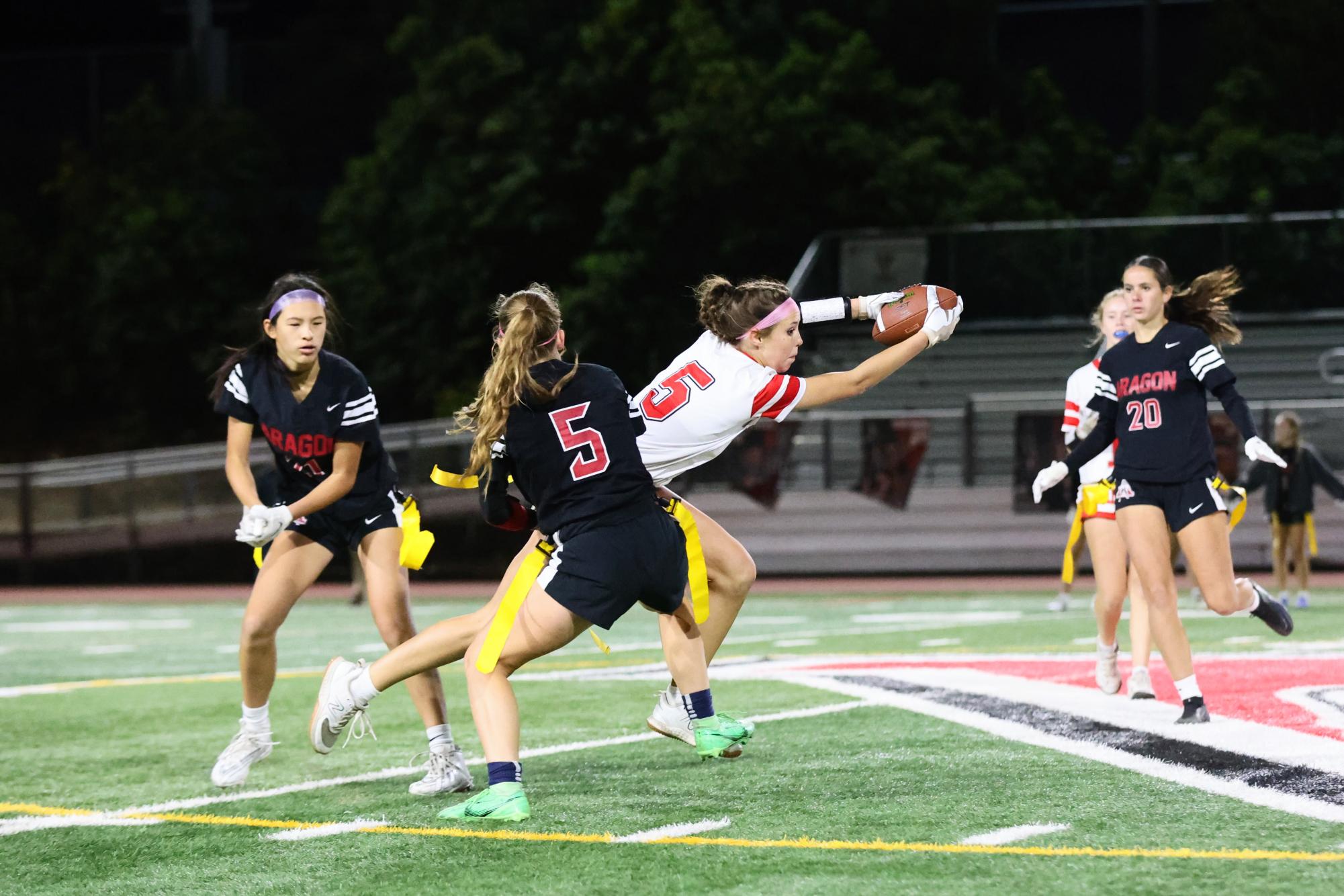 Flag football cruises past Aragon in season finale