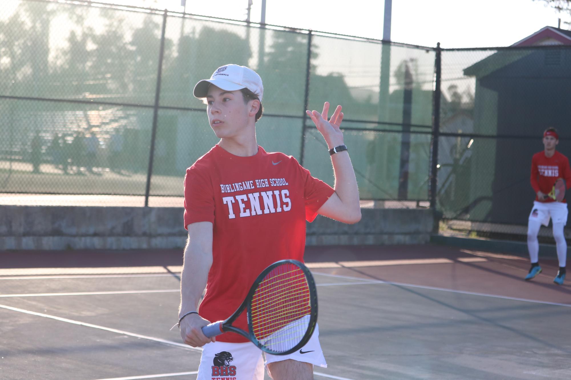 ‘We’re all like a little family’: Boys’ tennis attributes statement victory against Hillsdale to unshakable  bond