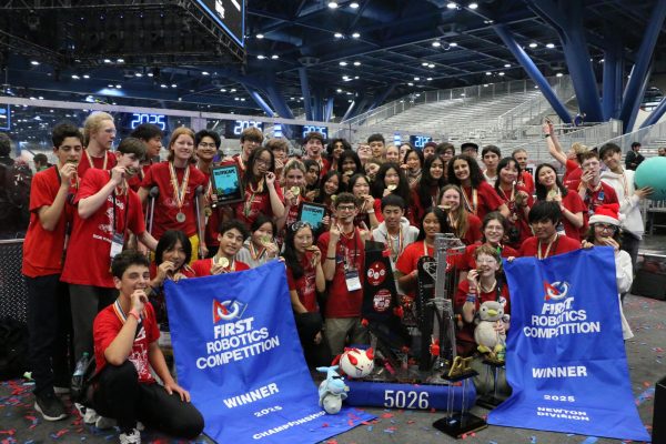 The Iron Panthers celebrate their second FIRST Championship victory at Houston, Texas.