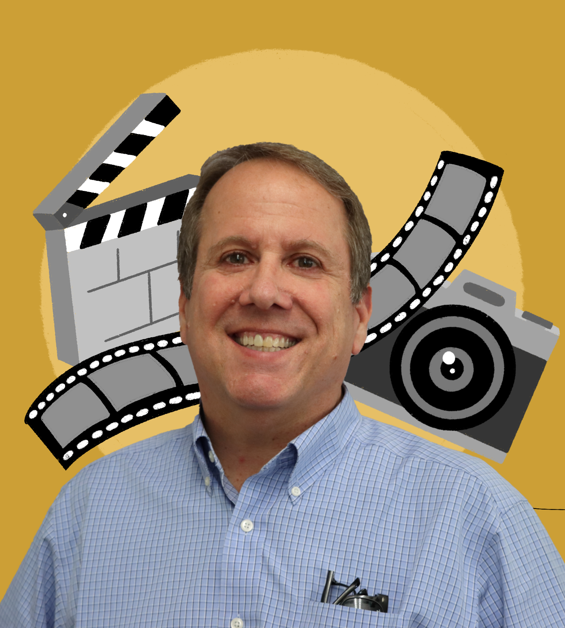 Video teacher Stephen Erle has taught at Burlingame for more than 30 years, teaching more than a dozen different subjects.