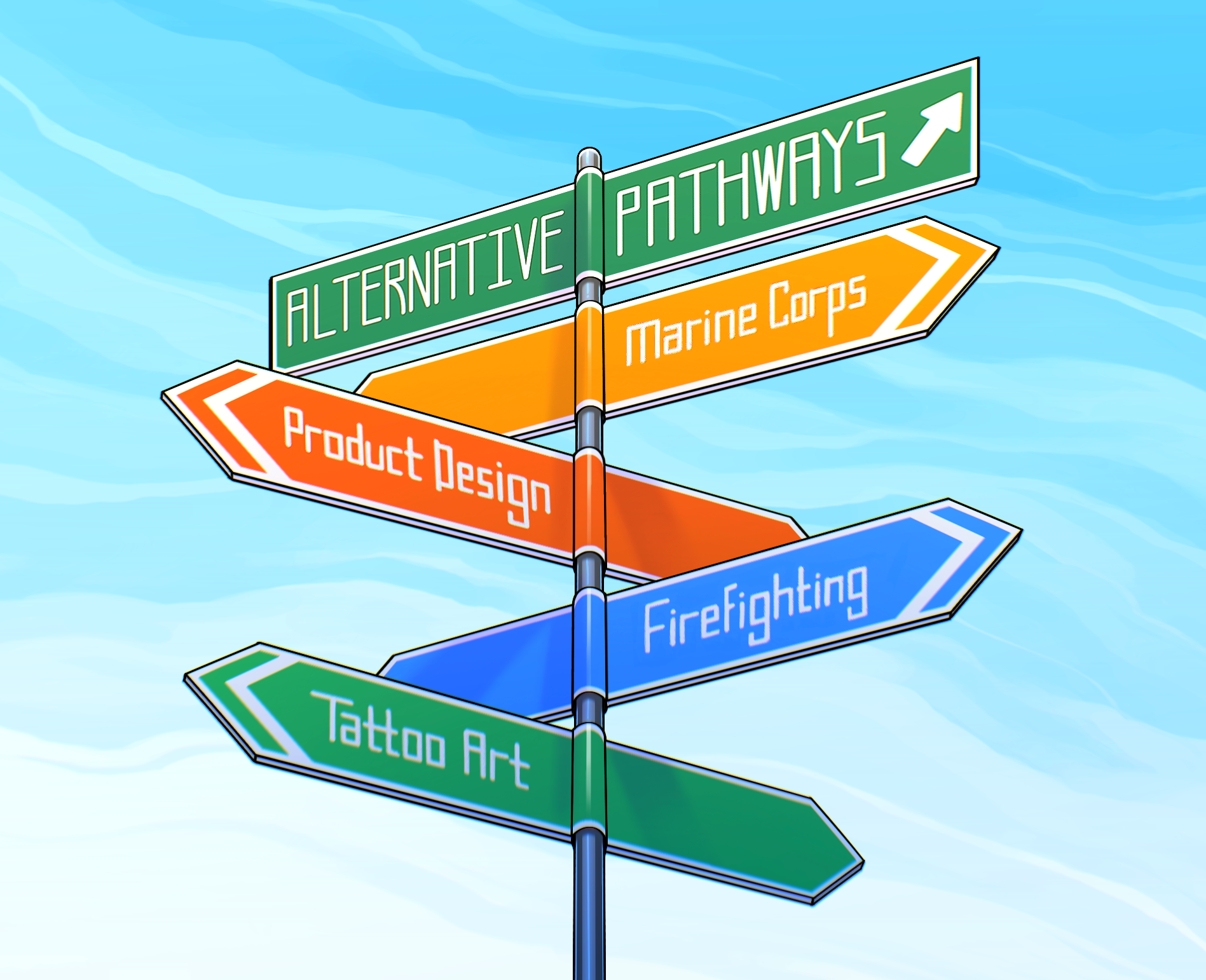 From firefighting to tattoo art, students pursue alternative pathways