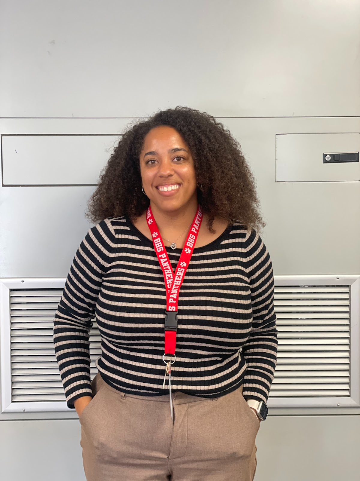Ethnic studies teacher Bailey Van Buren said she loves sports and enjoys attending her students’ games.