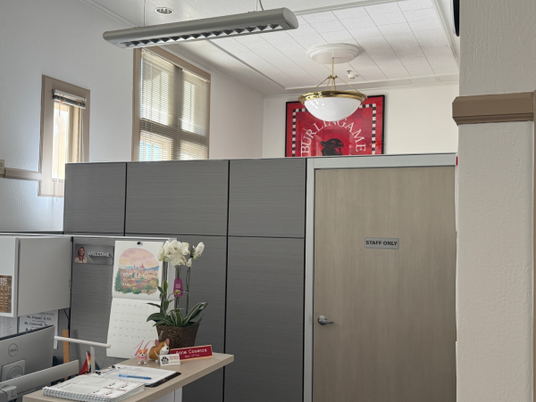 Non-permanent walls were added in the main office because two new staff members and the attendance office were relocated.