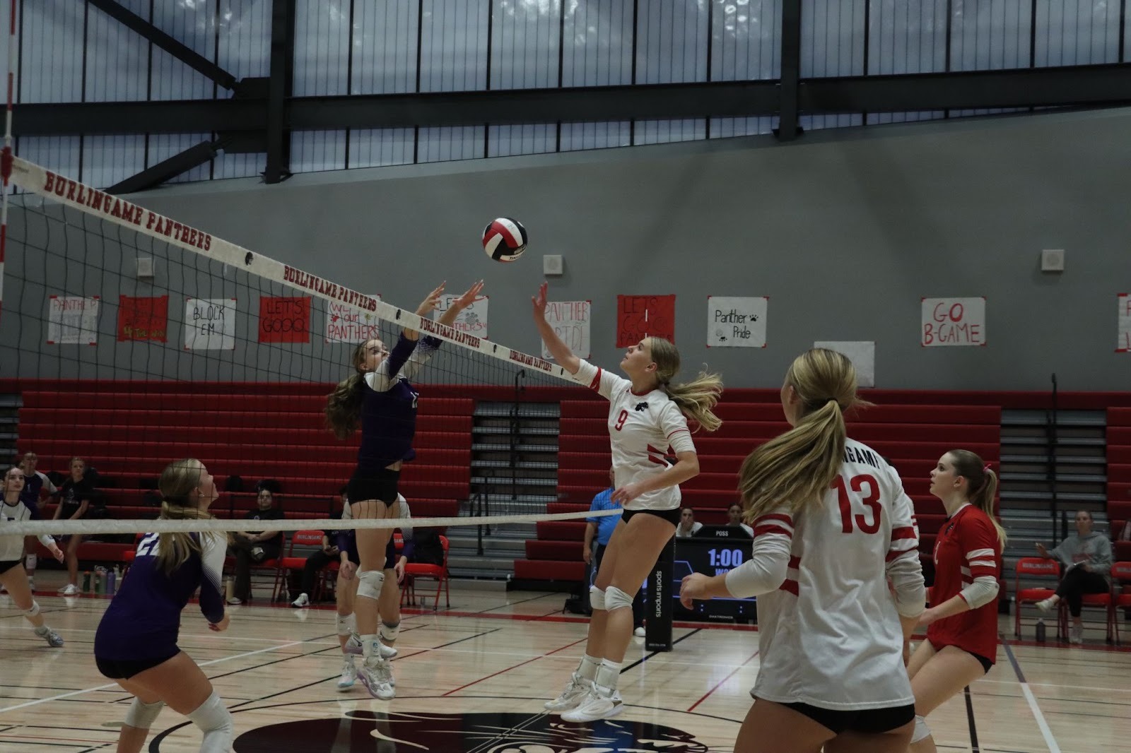 Girls’ volleyball wins first game in new gym with a 3-0 sweep against Sequoia