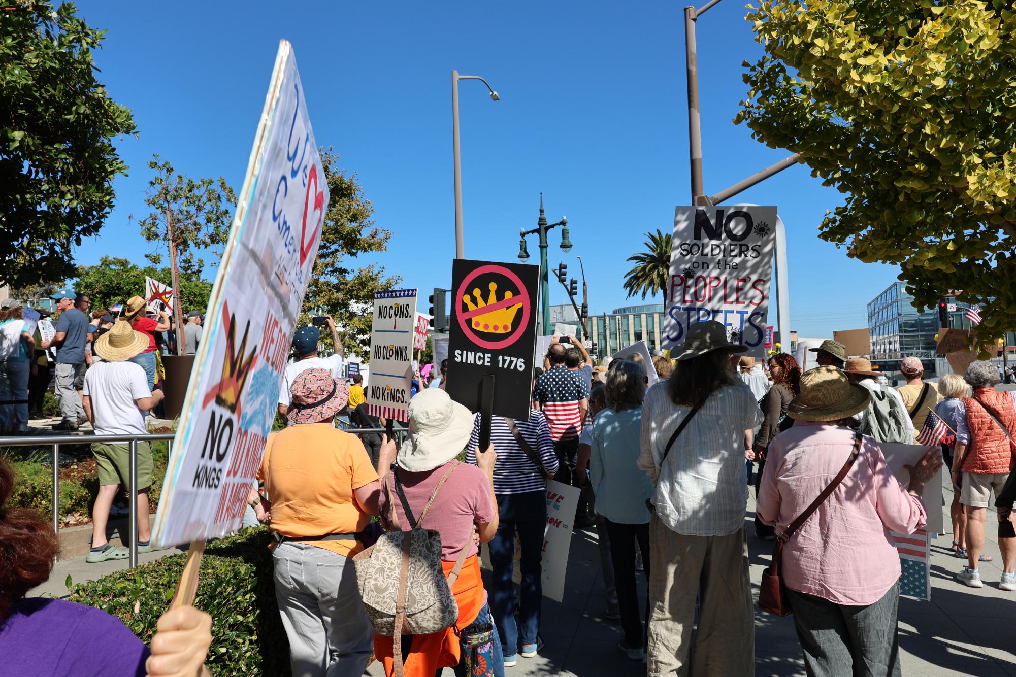 Indivisible hosts No Kings 2 protest in San Mateo