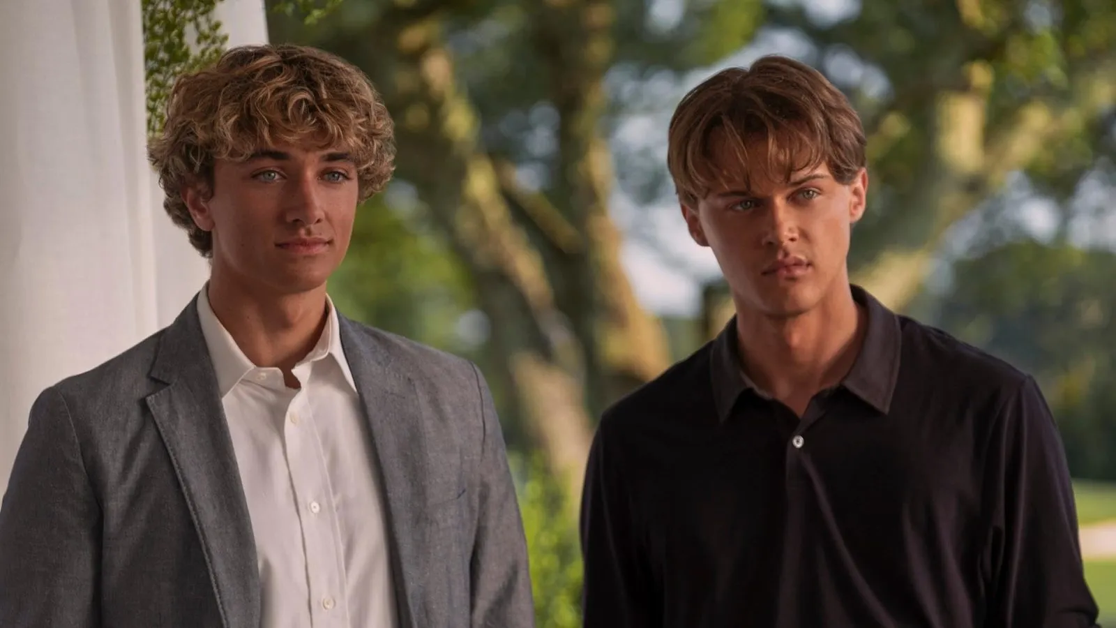 Conrad and Jeremiah Fisher watch Belly Conklin during a wedding rehearsal scene in the TV series's third and final season, “We’ll Always Have Summer.”