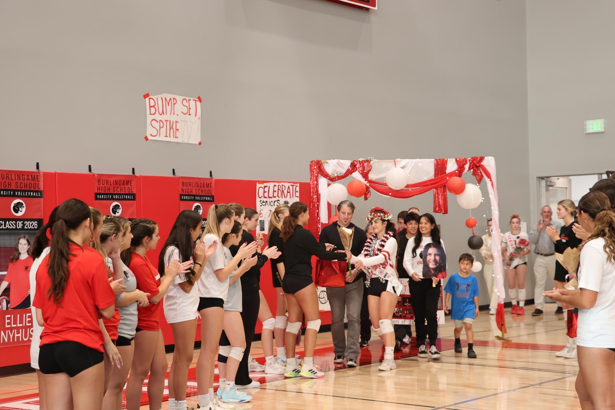 Girls’ volleyball sweeps Half Moon Bay on senior night