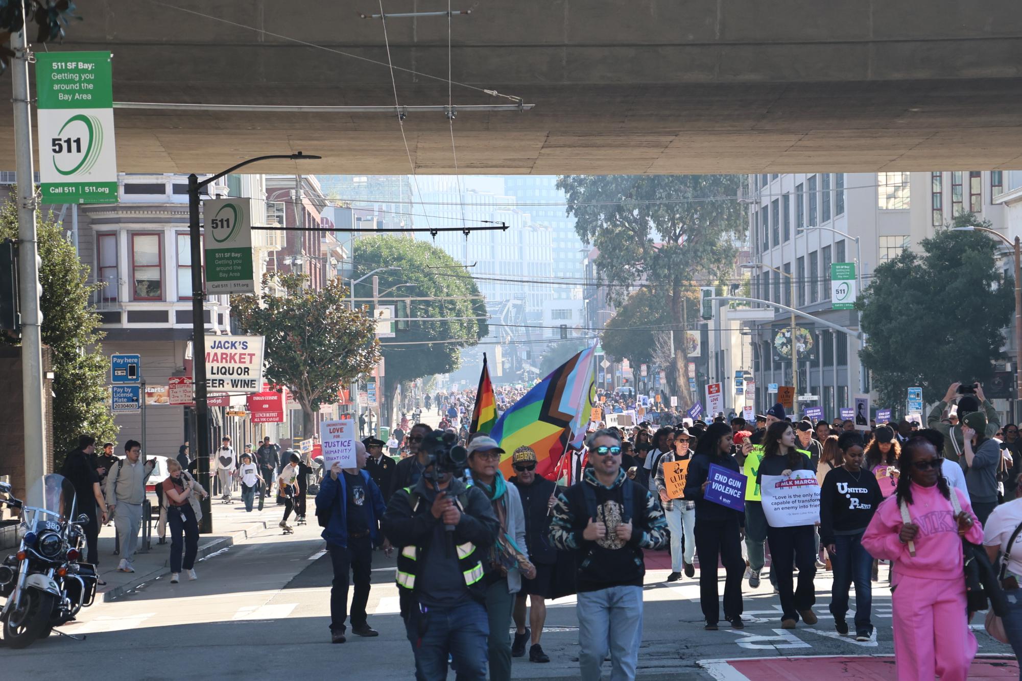 Hundreds march in San Francisco to honor legacy of Martin Luther King Jr.