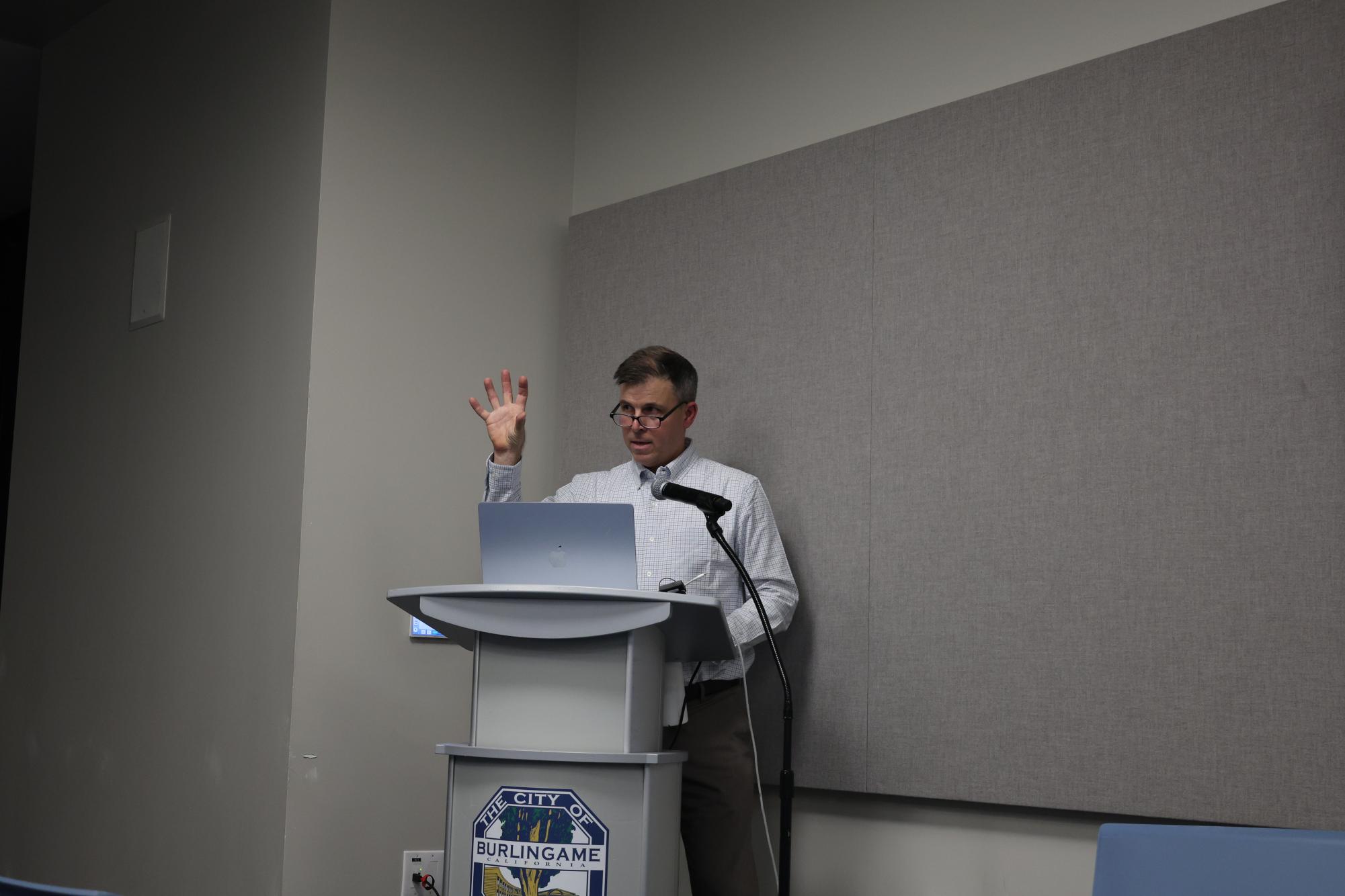 Former Burlingame principal emphasizes connection to place at book signing