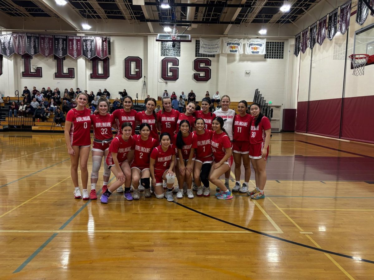 The girls’ basketball team gathers together after finishing their final game of the season against Ann Sobrato High School on Friday, Feb. 20. Photo courtesy of Ned Diamond