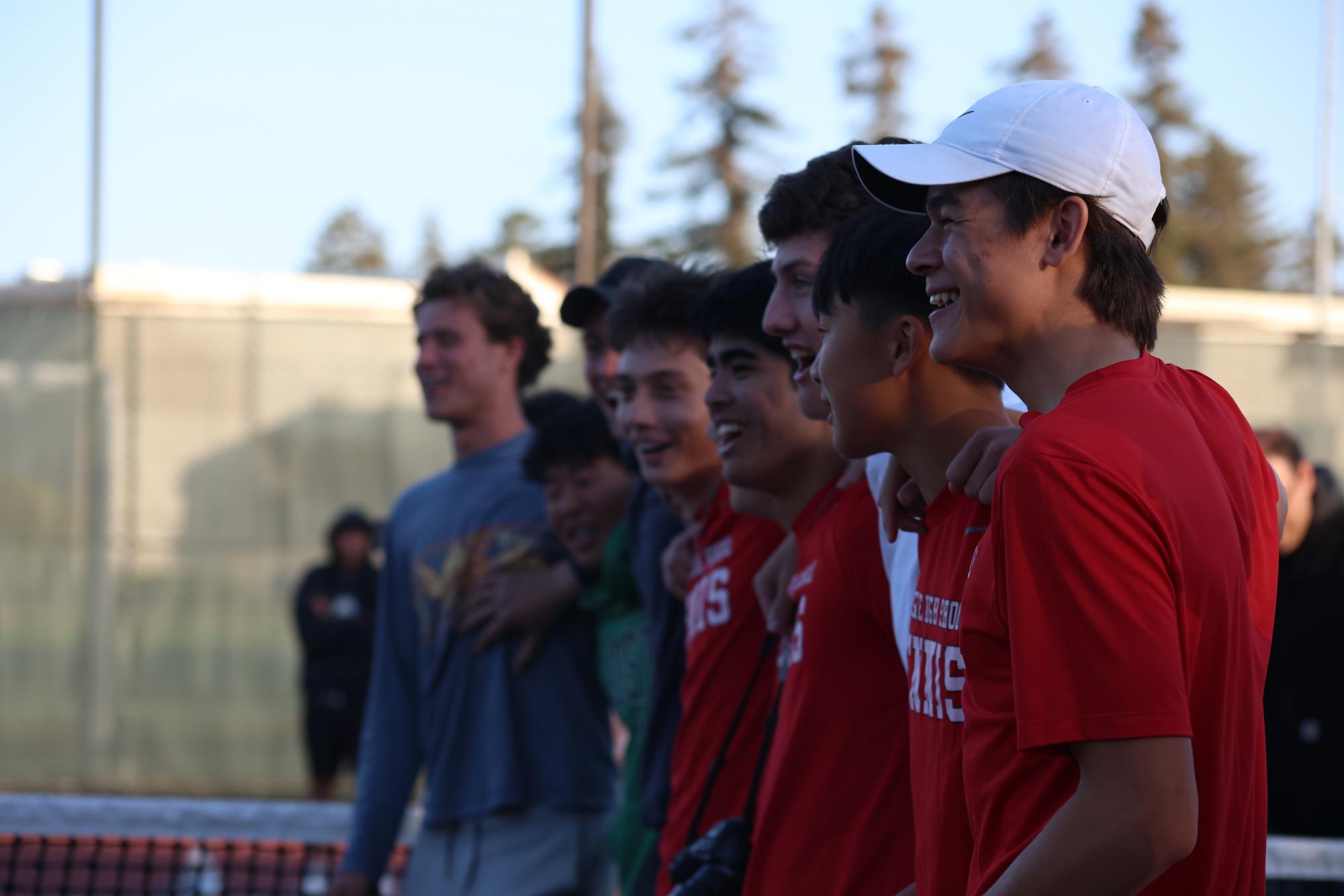Boys’ tennis captures win on senior night against Menlo-Atherton