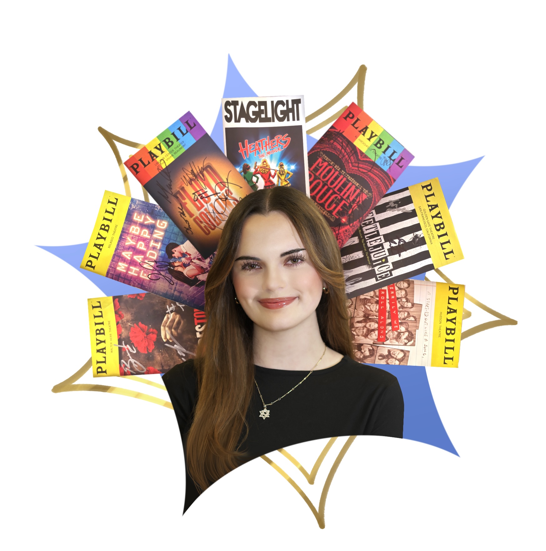 Aspiring actress and avid theater-goer sophomore Holly Simson enjoys collecting playbills after watching shows.