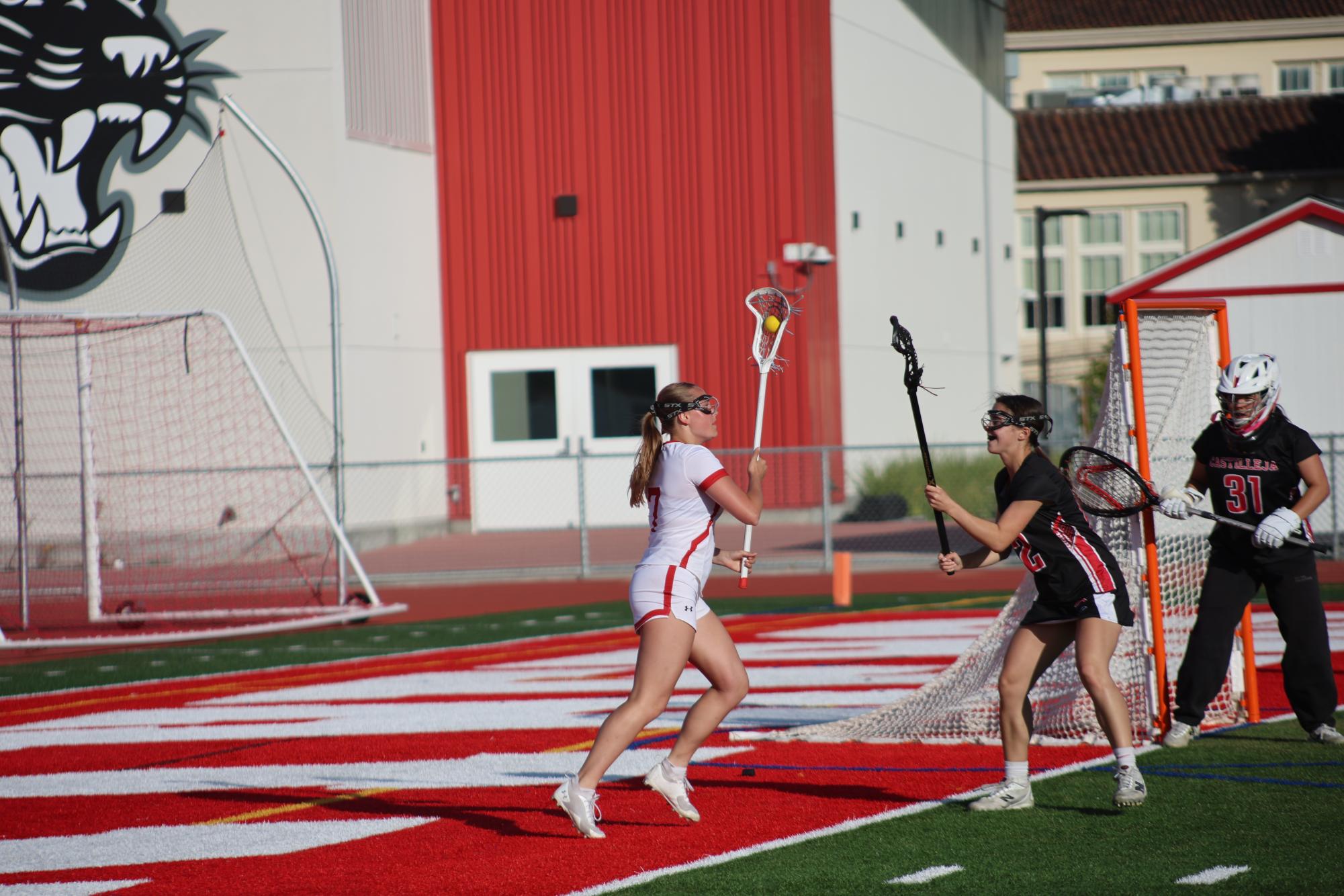 Girls’ lacrosse clinches senior night win against Castilleja